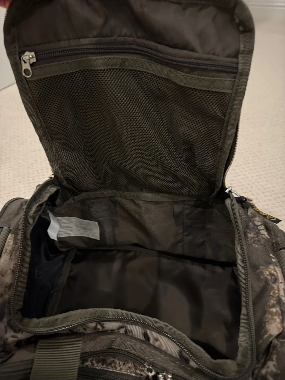 Cabela's Brown and Olive Camo Gear Bag